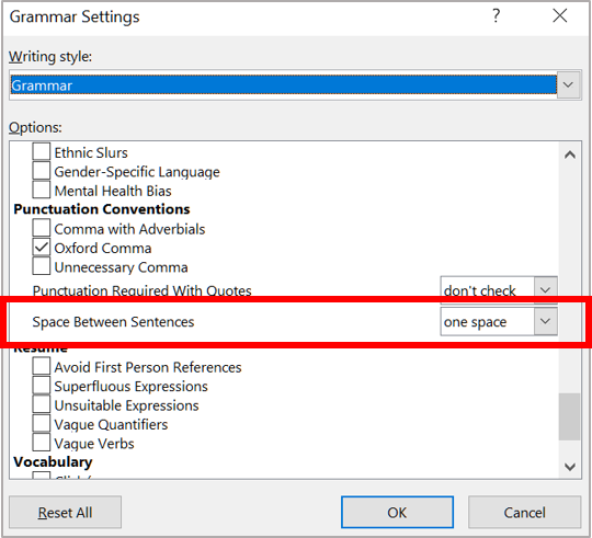how to fix spacing in word on the sifr